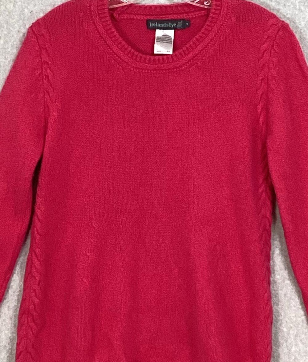 Irelands Eye 100% Wool Sweater Size M Pullover Cozy Office Preppy Quiet Luxury